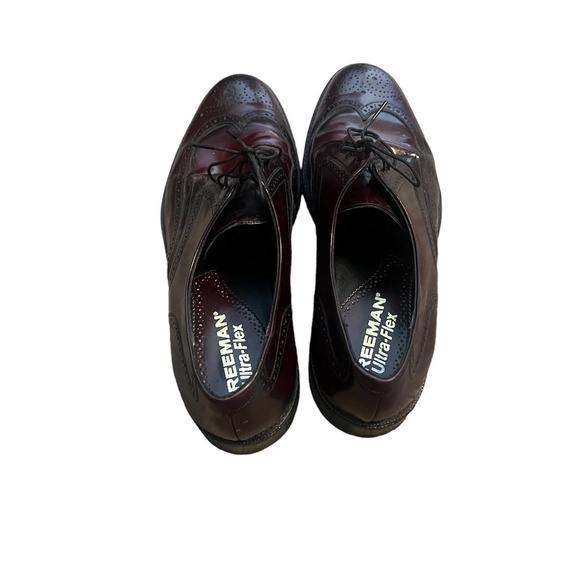 Freeman Ultra-Flex Hendrix Wingtip Leather Oxford Men’s Burgundy Size 9‎ main image 5